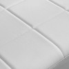NicBex Loveseat Sofa Modern Bonded Leather Upholstered Loveseat Couch for Living Room,Small 2 Seater Sofa Couch with Metal Arms for Bedroom,White - 3 of 4