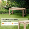 Karl Home | 39 in. Solid Wood Backless Garden Bench - 3 of 4