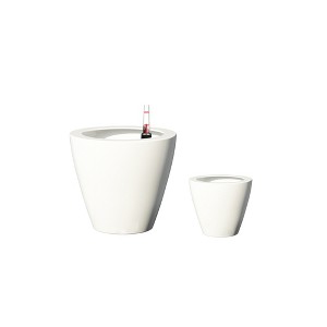JUJABU 2-Pack Smart Self-Watering Planters - Round Cone Design, Indoor & Outdoor Use - 1 of 4