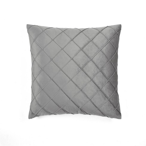 Oversize Velvet Diamond Pin Tuck Family-friendly Pillow Cover - Lush ...