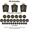Big Dot of Happiness Adult 40th Birthday - Gold - Birthday Party Decor and Confetti - Terrific Table Centerpiece Kit - Set of 30 - 3 of 4