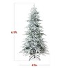 Best Choice Products Pre-Lit Flocked Artificial Aspen Noble Fir Christmas Tree w/ Branch Tips, LED Lights - 2 of 4