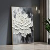 1 piece framed wooden canvas painting, modern abstract floral canvas art print - 4 of 4