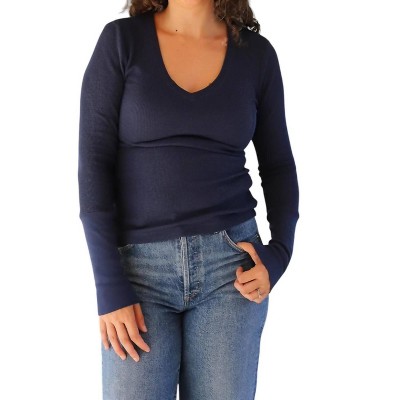 Women's Fitted Long Cuff Tee - bobi