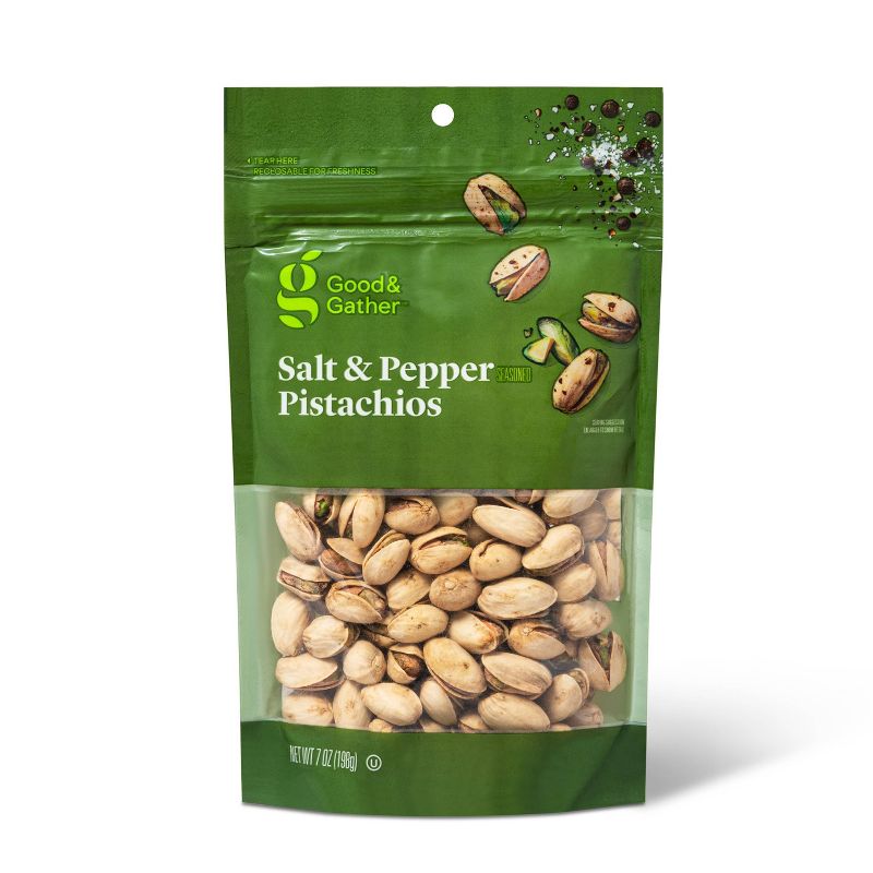 Salt and Pepper Seasoned Pistachios - 7oz - Good &#38; Gather&#8482;, 1 of 5