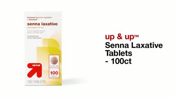Senna Laxative Tablets - 100ct - up &#38; up&#8482;, 2 of 7, play video