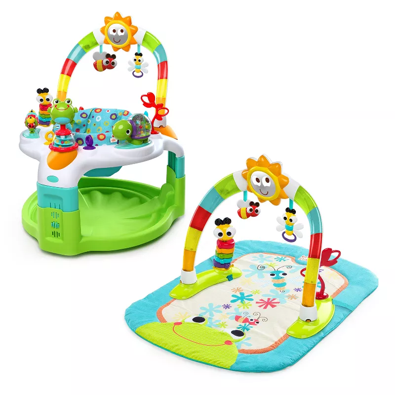 Playspot Mat Skip Hop Celestial Dreams Collection Activity Holiday Gift Bundle for Baby Activity Gym MoonGlow Jitter 