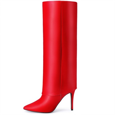 thumbnail image 2 of TOOCOOL X8056 Women’s High Heel Ankle Boots – Knee Toe, Synthetic Leather, Zip Closure 2 of 4