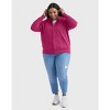 Hanes Just My Size EcoSmart Women's Full-Zip Fleece Hoodie (Plus Size) - 4 of 4