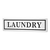 Cheung's Arabella Glossy White and Black Metal Laundry Sign - 4 of 4