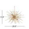 Possini Euro Design Janae Plated Gold Chandelier 29 1/2" Wide Modern Sputnik 12-Light Fixture for Dining Room House Foyer Kitchen Island Entryway - 4 of 4