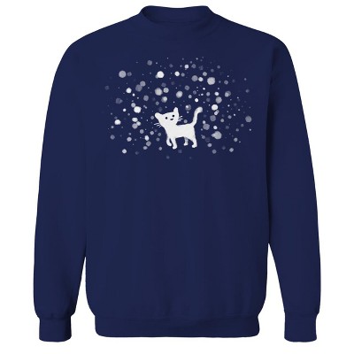 Rerun Island Men's Winter Walk Long Sleeve Graphic Cotton Sweatshirt