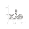 Black Bow Jewelry Sterling Silver Kappa Alpha Theta Greek Life Medium Pendant - 2 of 3