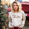 Simply Sage Market Leopard Merry Christmas Sweatshirt - XL - Dust - 2 of 4