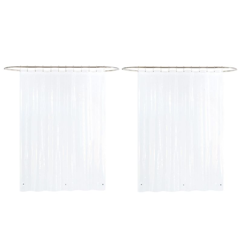 Host & Home PEVA Shower Curtain Liner (8G) 72x72, Clear - Pack of 2, 2 of 8