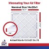 Filter King 14x28x1 Air Filter | 12-PACK | MERV 11 HVAC Pleated A/C Furnace Filters | MADE IN USA | Actual Size: 13.5 x 27.5 x .75" - 2 of 4