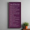 Slickblue Rustic Wall Sign – A to ZEN of Life Quote – Mindfulness & Motivation Wood Decor – 9x18 Inches, Color Options - 2 of 3