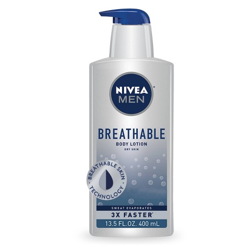 NIVEA MEN Breathable Body Lotion for Dry Skin Scented - 13.5 fl oz