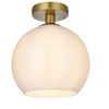 Elegant Lighting Baxter 10 Inch Flush Mount Frosted White Shade in Satin Gold - 3 of 4