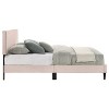 Galano Bayson Wood Frame Queen Platform Bed With Headboard in Brooklyn Cream, Brooklyn Gray, Brooklyn Pink - 4 of 4