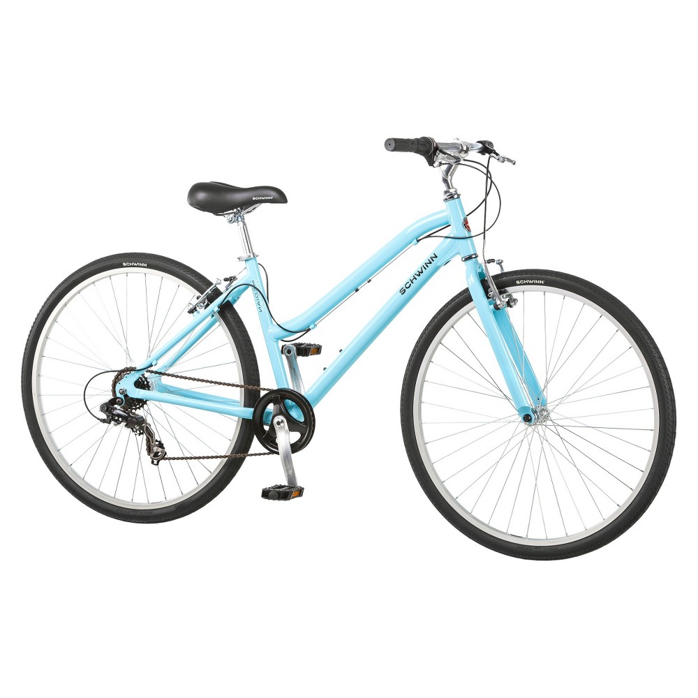 UPC 038675305328 Schwinn Womens Median 28 700c Hybrid Bike Powder Blue upcitemdb