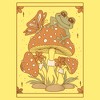 Juniors Womens Lost Gods Frog and Mushroom Tarot Racerback Tank Top - 2 of 4