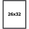 PosterPalooza | Linear Black Picture Frame - UV Acrylic, Foam Board Backing, Hanging Hardware - 2 of 4