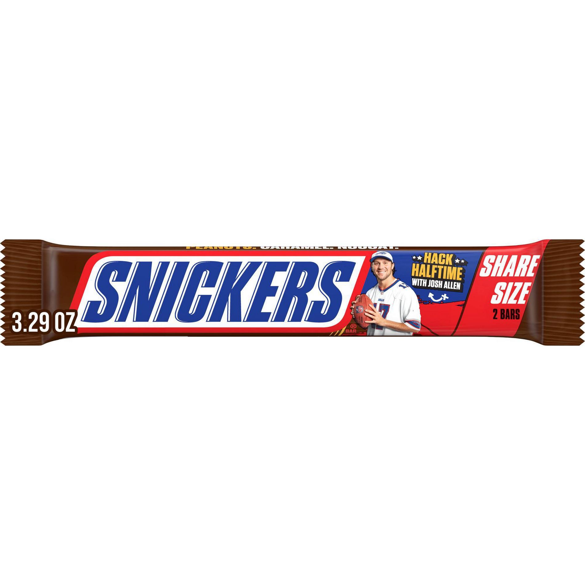 Snickers Milk Chocolate Candy Bar - Share Size Chocolate Bar 3.29oz