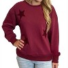 Women's Chenille Stars Sweatshirt - Jodifl - 3 of 4