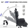 Massage Office Chair for Back Pain Relief, 155° Reclining Comfy Chair with Footrest - 4 of 4