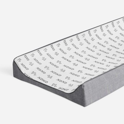Bacati - Love Gray/Silver Diamond Changing Pad Cover