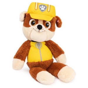 GUND PAW Patrol Official Rubble Take Along Buddy Plush Toy, Premium Stuffed Animal for Ages 1 & Up, Yellow/Brown, 13” - 1 of 4