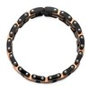 Black Bow Jewelry 15mm Stainless Steel & Carbon Fiber Multicolor Link Bracelet, 8.5 Inch - image 4 of 4