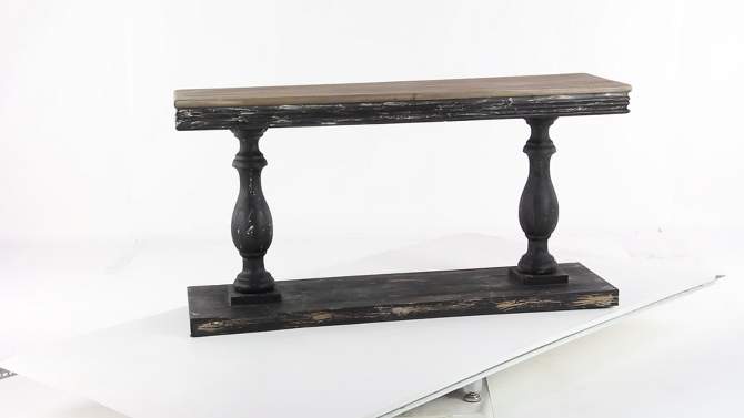 Vintage Wood Console Table Black - Olivia &#38; May, 2 of 5, play video