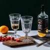 Slickblue Luxurious Pearl Ridge Beverage Goblets - 11.6oz Set of 6, Hand-Blown Glass - 4 of 4
