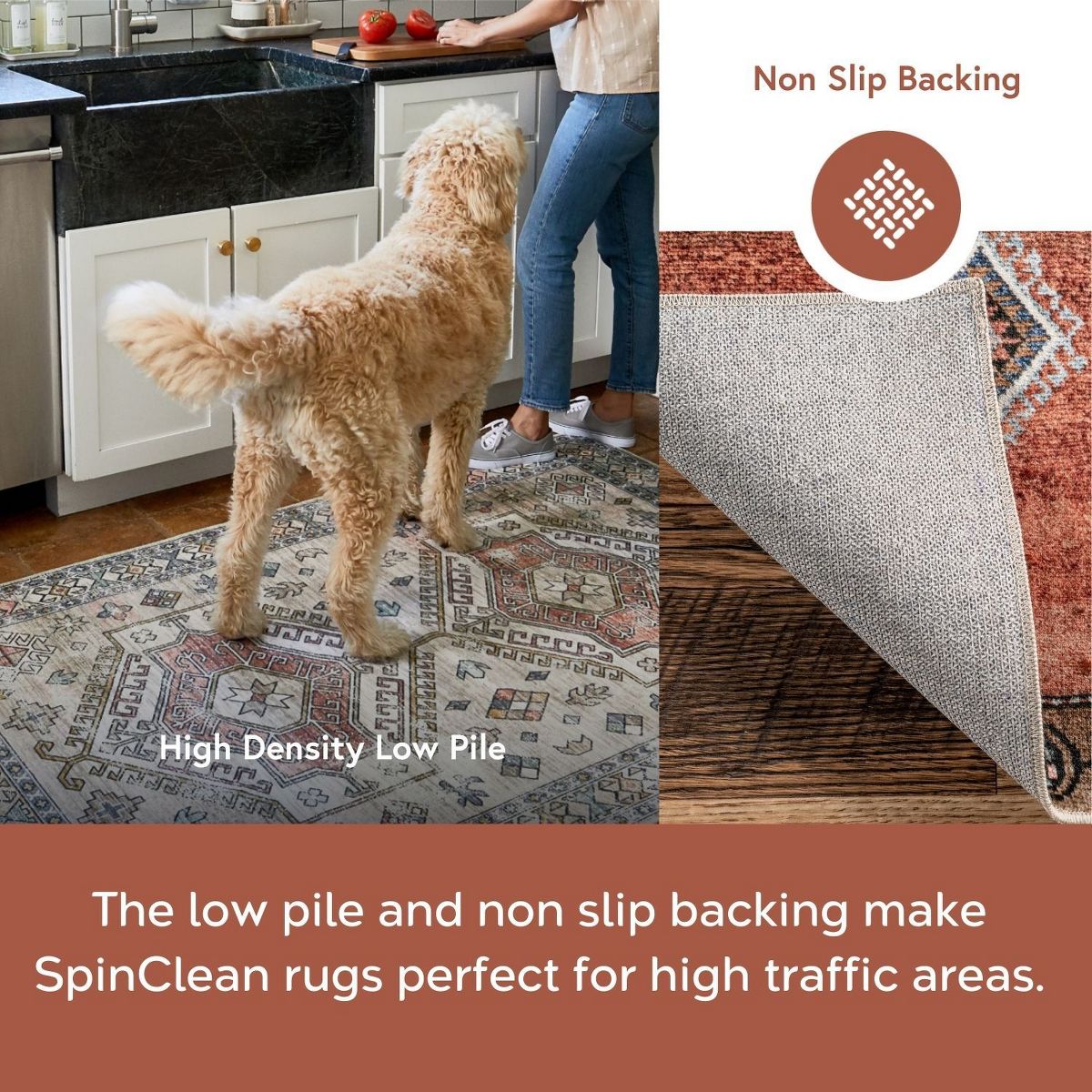 Nuloom Calandra Checkered Pet Friendly Machine Washable Area Rug - thumbnail 5