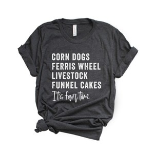 Simply Sage Market It's Fair Time Words Short Sleeve Tee - 1 of 4