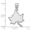 Black Bow Jewelry 14k White Gold Indiana State Sycamores NCAA Large Pendant - 3 of 4