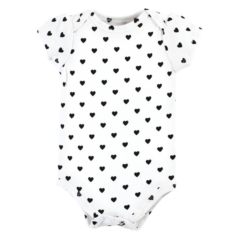 Hudson Baby Infant Girl Cotton Bodysuits, Mama Heart, 4 of 6