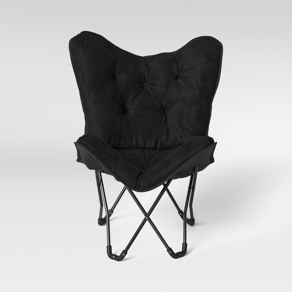 Photos - Garden Furniture Butterfly Chair Black - Room Essentials™