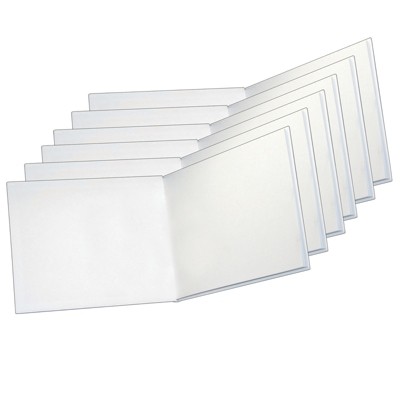 ASHLEY PRODUCTIONS White Blank Books with Hardcovers 6 W x 8 H (6  Books/Pack) (Original Version) (1)
