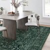 Area Rugs for Living Room Bedroom, Large Washable Rug Vintage Distressed Floral Boho Carpet Indoor Dining Room Kids Room Entryway Non Slip Low Pile - 4 of 4