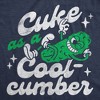 Womens Funny T Shirts Cuke As A Cool Cumber Sarcastic Cucumber Graphic Novelty Tee For Ladies - Crazy Dog Women's T Shirt Navy L - 2 of 4