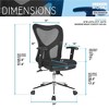 NicBex Adjustable Mesh Office Chair,Ergonomic Computer Chair,Swivel Desk Chair for Adult,Student - 3 of 4
