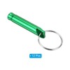 Unique Bargains Aluminum Alloy Camping Hunting Outdoor Survival Signal Whistles with Keychains 12 Pcs - 3 of 4