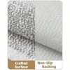 Simple Stylish Large Bath Mat, 24x36 Gray Non - Slip Rug, Absorbent Microfiber Bathroom Mat - 3 of 4