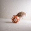 White Geo Accent Terracotta Vase - Foreside Home & Garden - 2 of 4