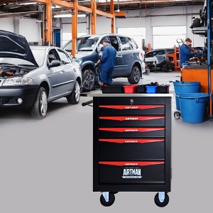 VASIP Double-Door Dustproof Tool Cart  with Layered Clapboard, Multifunctional Tool for Home,Garage - 1 of 4