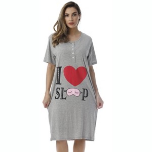Just Love Short Sleeve Nightgown Sleep Dress for Women - 1 of 3