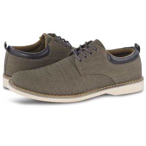 Members Only Men s Chambray Oxford Shoes 12 khaki Target